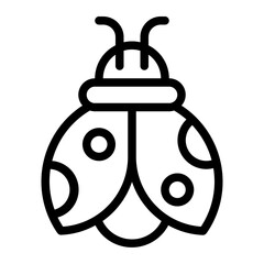 Ladybug Line Icon