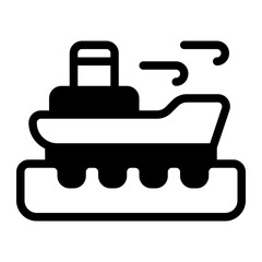Large Ships Glyph Icon