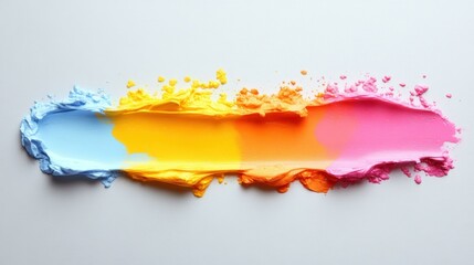 Bright artistic brush strokes Intricate details in every stroke