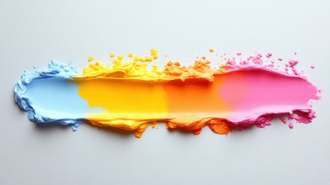 Bright artistic brush strokes Intricate details in every stroke