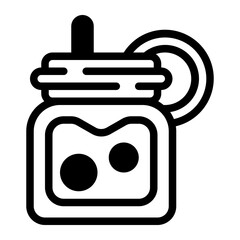Lemonade Glyph Icon