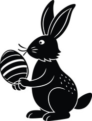 Easter Day Silhouette Vector Illustrations