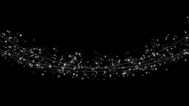 テロップ効果 曲線 光 キラキラ 上下移動可