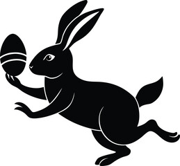 Easter Day Silhouette Vector Illustrations