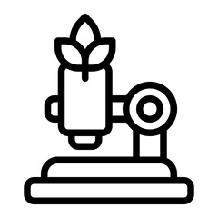 Medical Research Line Icon