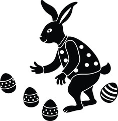 Easter Day Silhouette Vector Illustrations - Festive Designs