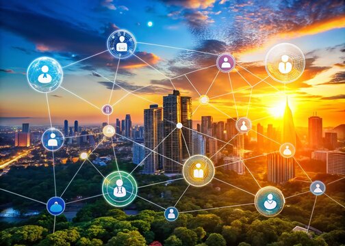 Social Science Linear Icons: Anthropology, Sociology, Psychology, Economics, Political Science, History, Geography