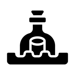 Message Bottle Solid Icon