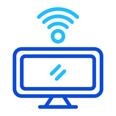 Monitor Duoline Icon