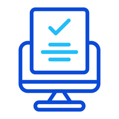 Monitor Duoline Icon