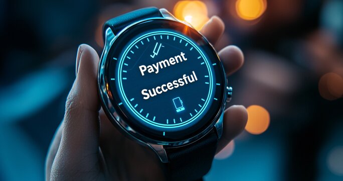 Payment Confirmation on Smartwatch Display