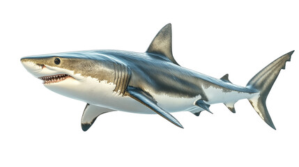 Obraz premium Majestic Great White Shark in Ocean Realm 