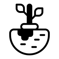 Organic Glyph Icon
