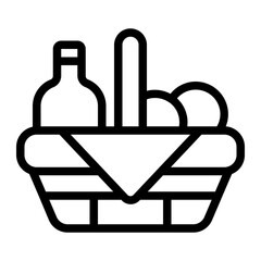 Picnic Line Icon