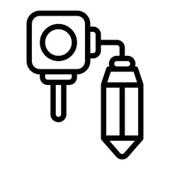 Plumb Bob Line Icon