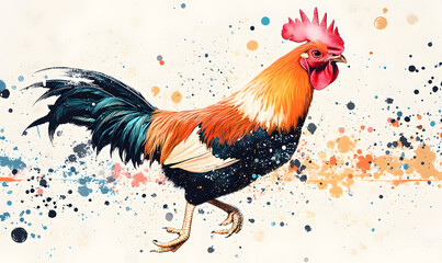 Fototapeta premium Creative Chicken Concepts, From Vibrant Farm Scenes and Food Styling