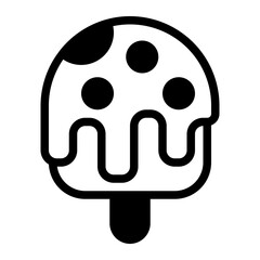 Popsicle Glyph Icon