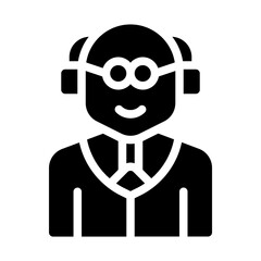Professor Solid Icon