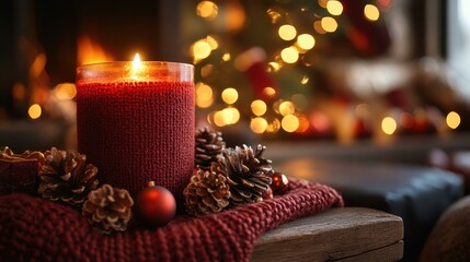 Festive holiday decorations aroma of freshly baked cookies