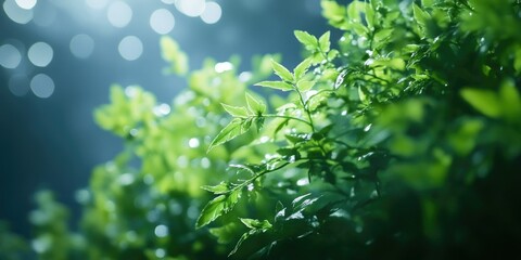 Rainfall on Greenery
