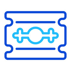 Razor Blade Duoline Icon