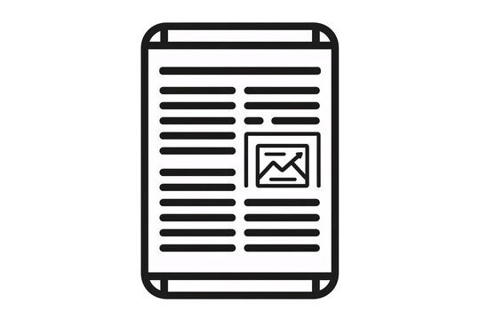 a black and white drawing of a paper