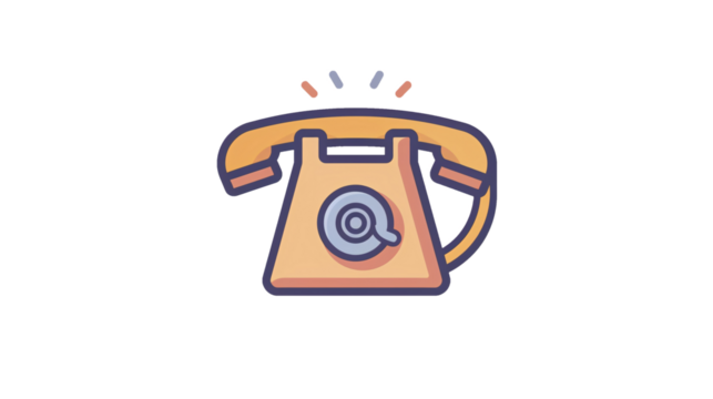 a cartoon of a telephone