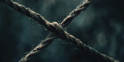 Ropes with textured background