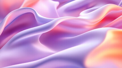 Obraz premium Abstract Pastel Drapery Soft Waves Flowing Fabric