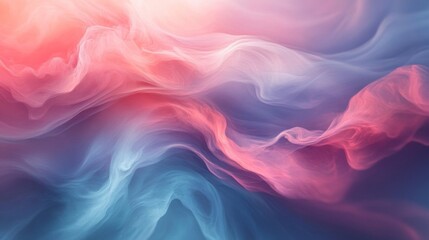 Obraz premium Abstract Pink And Blue Swirling Cloudscape