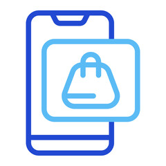 Shopping Duoline Icon