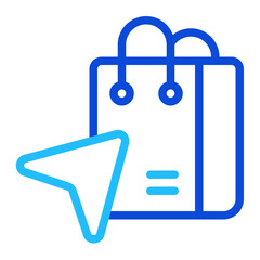 Shopping Duoline Icon