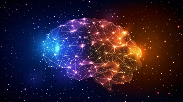 Rainbow brain explosion for world autism awareness day creativity, mental health, and psychology - Powered by Adobe