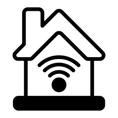 Smart Home Glyph Icon