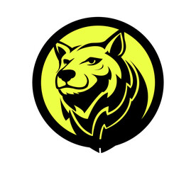 simple bear head vector logo design