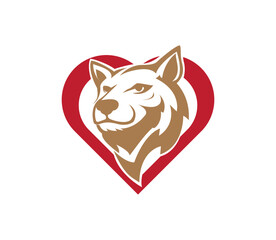 Prisimple bear head vector logo design