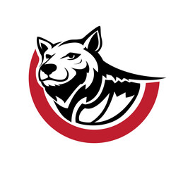 simple bear head logo design