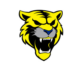 simple tiger head logo design