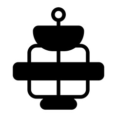 Space Probe Glyph Icon