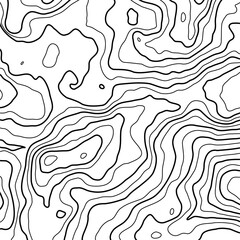 Topographic map background geographic line map with elevation assignments. Modern design with White background with topographic wavy pattern design. paper texture Imitation of a geographical map