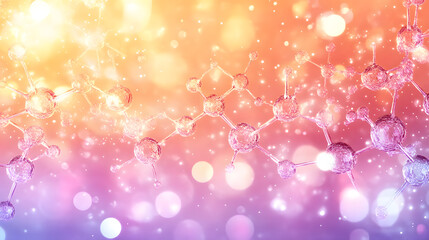 A Conceptual Exploration of Advanced Skincare and Cosmetic Innovation, Blending Organic Patterns, Bioluminescence, and Minimalist 3D Aesthetics