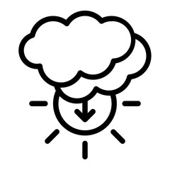 Sunset Line Icon