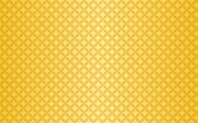 七宝模様の金色グラデーション背景素材