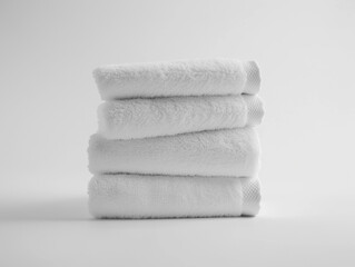 stack of white towels