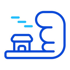 Tsunami Duoline Icon