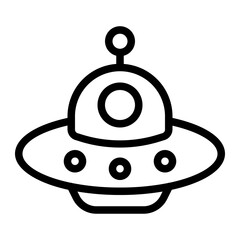 Ufo Line Icon