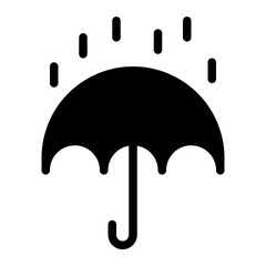 Umbrella Glyph Icon