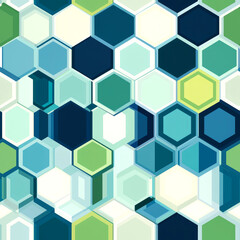 Abstract hexagon pattern background.