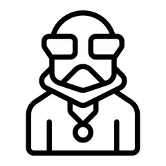villain Line Icon
