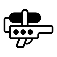 Water Gun Glyph Icon